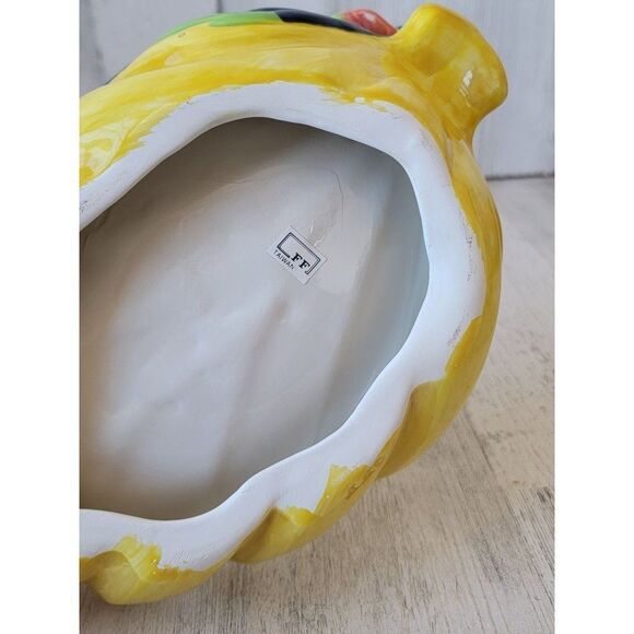 Fitz Floyd parrot banana AS IS dish candy serving decor - Picture 12 of 13